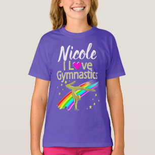 T-SHIRT PERSONNALISÉ J'AIME GYMNASTICS DESIGN