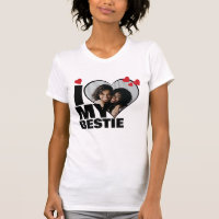 Personnalisé J'aime mon coeur de bestie Photo