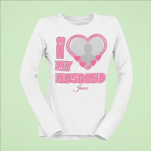 T-shirt Personnalisé J'aime mon mari – Ajouter une photo e
