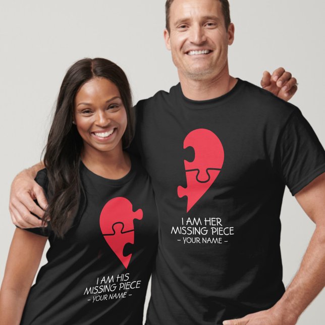 T-shirt PERSONNALISÉ Je suis son / son couple de pièce man (Créateur téléchargé)