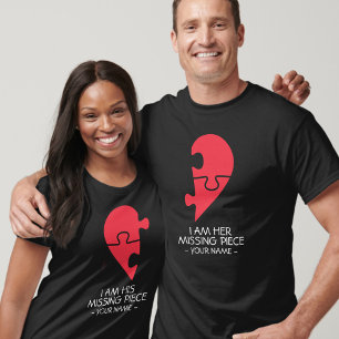 T-shirt PERSONNALISÉ Je suis son / son couple de pièce man