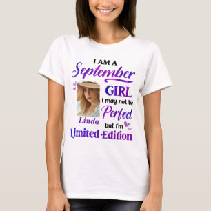T-shirt Personnalisé Je Suis Une Fille Septembre AvecCusto