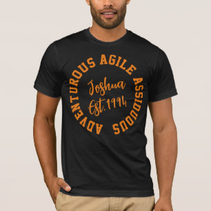 T-shirt Personnalisé "Joshua Aventuré Agile Assiduous" Noi