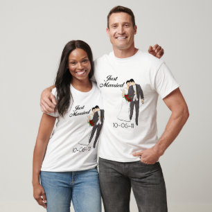 T-shirt personnalisé juste marié