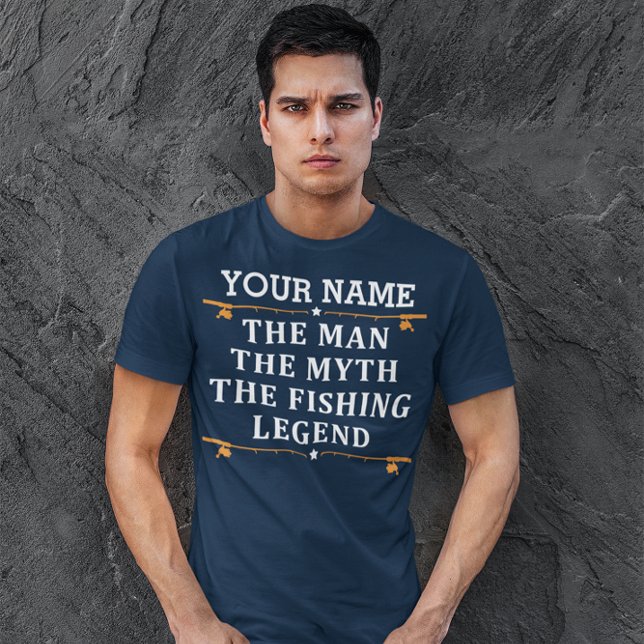 T-shirt Personnalisé L'Homme Le Mythe La Légende De La Pêc (Créateur téléchargé)