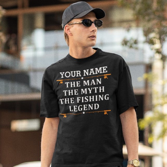 T-shirt Personnalisé L'Homme Le Mythe La Légende De La Pêc (Créateur téléchargé)