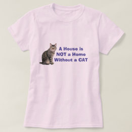 T-shirt personnalisé Maison du chat rose