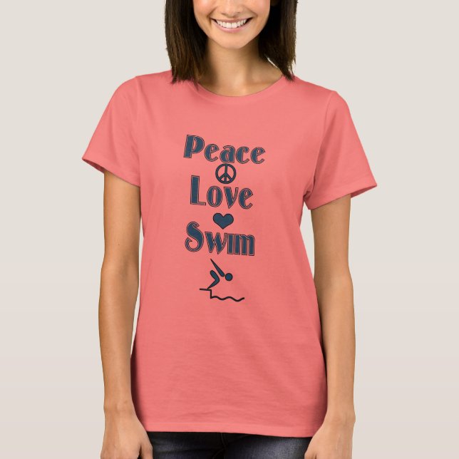 T-Shirt personnalisé maman nage (Devant)