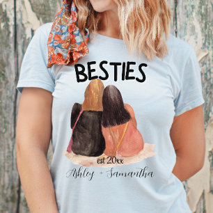 T-shirt Personnalisé meilleur ami est amitié