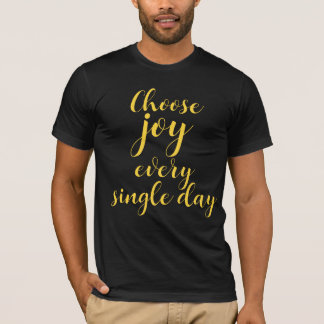 T-shirt Personnalisé Mignon Choisissez la Joie Chaque Jour