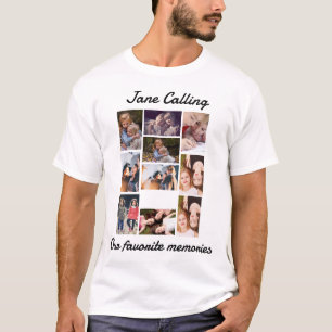 T-shirt Personnalisé moderne amis 10 Photo Collage