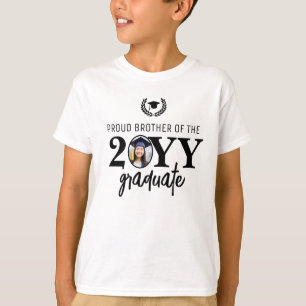 T-shirt Personnalisé Moderne Fier Frère du Diplômé