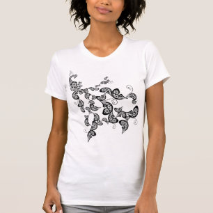 T-shirt personnalisé Motif Peacock Floral