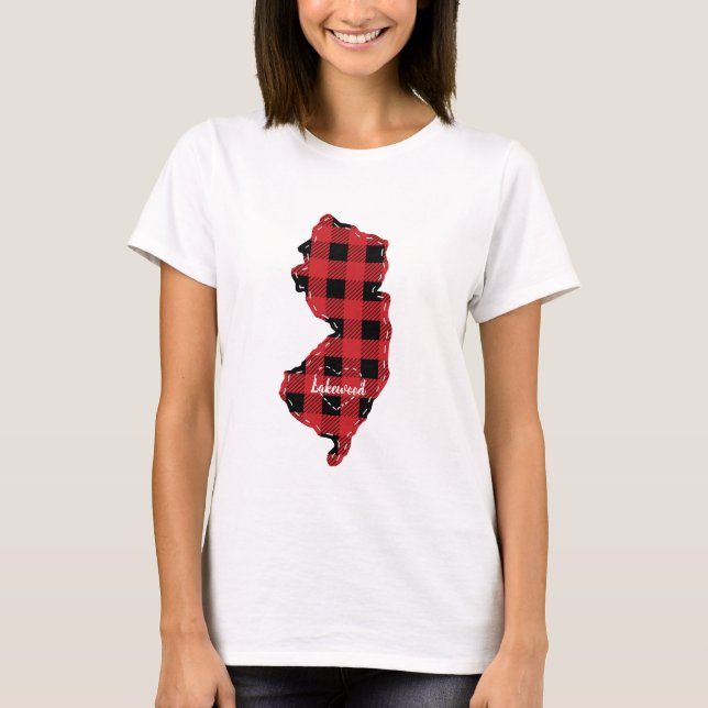 T-shirt Personnalisé New Jersey State Hometown Played Chri (Devant)