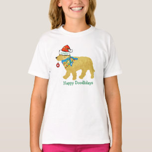 T-shirt Personnalisé Noisette Noël Goldendoodle