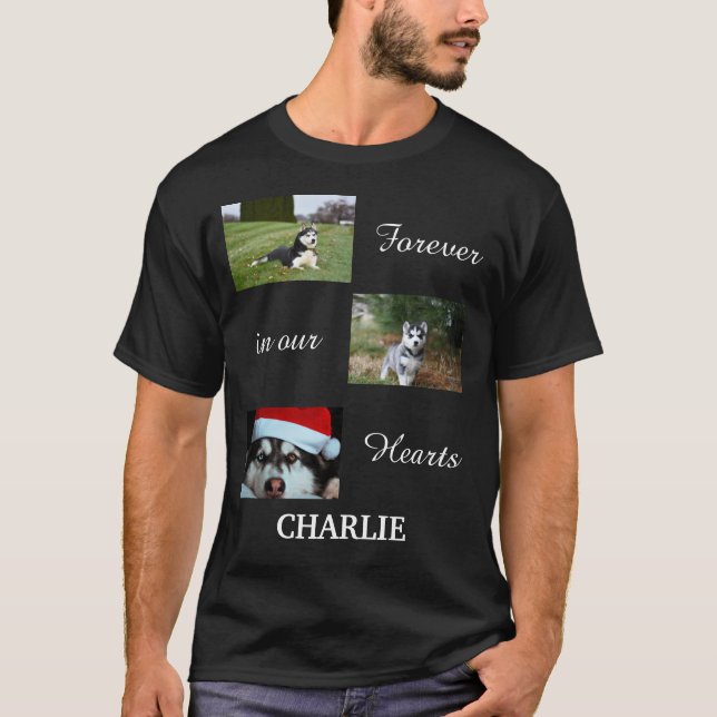 T-shirt Personnalisé Nom de l'animal de compagnie 3 Photo  (Devant)