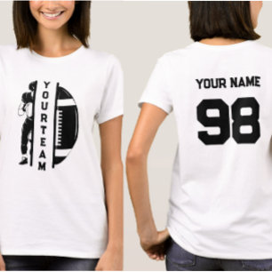 T-shirt Personnalisé Nom Et Nom De Votre Équipe De Footbal