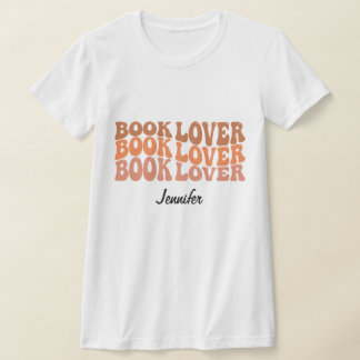 T-shirt Personnalisé Nom personnalisé Livre Lover Lecture 