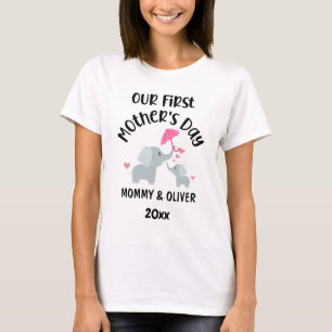T-shirt Personnalisé Notre première fête des mères El