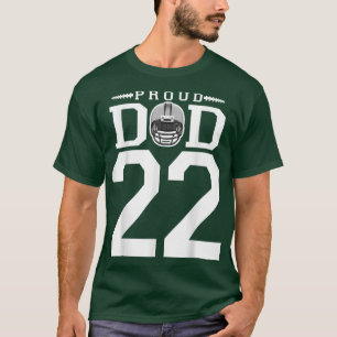 T-shirt Personnalisé Numéro 22 Fier Football Papa Personna