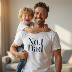 T-Shirt Personnalisé Papa N°1   Papa personnalisé 