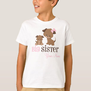 T-shirt personnalisé par chiot de grande soeur