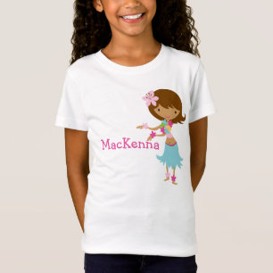 T-shirt personnalisé par fille de Luau Hawaï