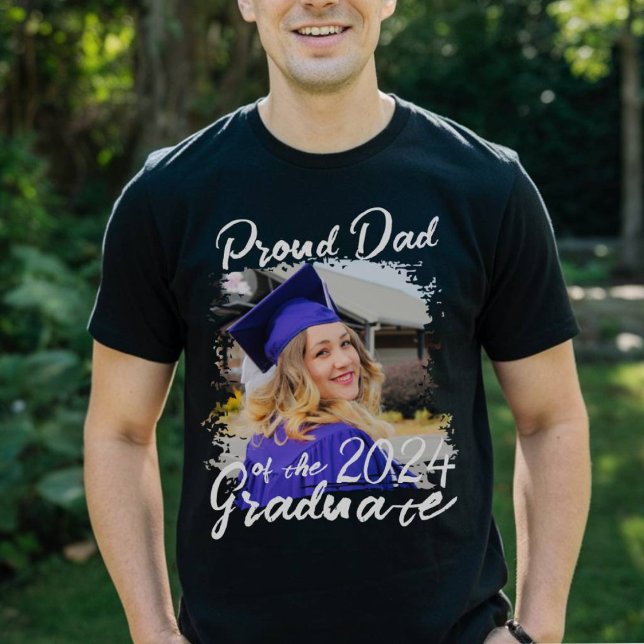 T-shirt Personnalisé Père Fier Du Diplômé 2024 (Créateur téléchargé)