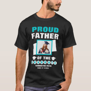 T-shirt Personnalisé Père Fier Du Diplômé Photo