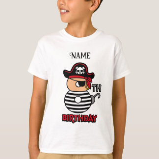 T-shirt personnalisé Pirate 8e anniversaire