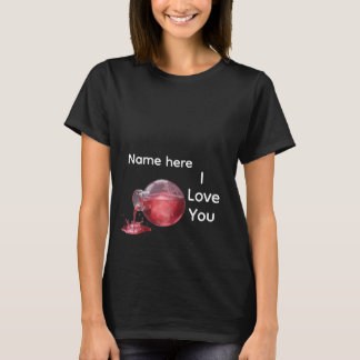 T-shirt personnalisé « Potion d'amour Je t'aime »