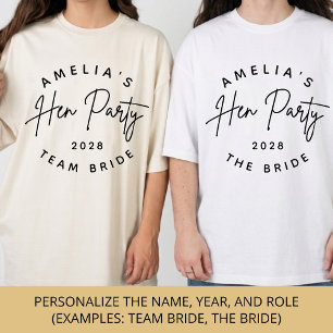 T-shirt personnalisé pour demoiselle d'honneur Cad