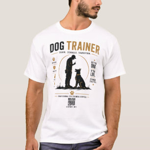 T-shirt personnalisé pour dresseur de chiens avec 