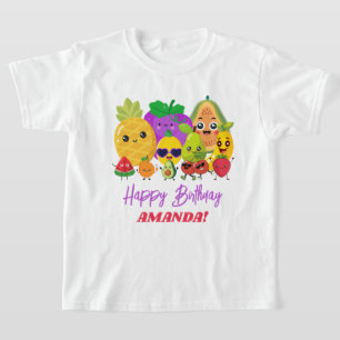 T-shirt personnalisé pour enfants avec des fruits