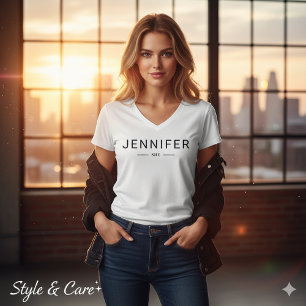T-Shirt Personnalisé pour Femmes Inspiré du SHE Mo