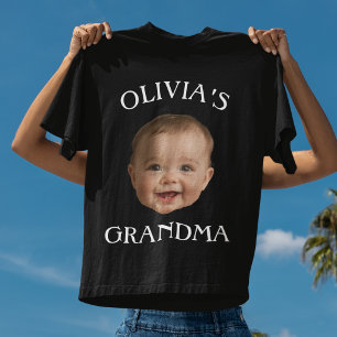 T-shirt personnalisé pour grand-mère avec photo de