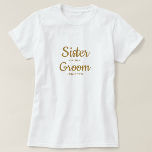 T-Shirt personnalisé pour la sœur du marié