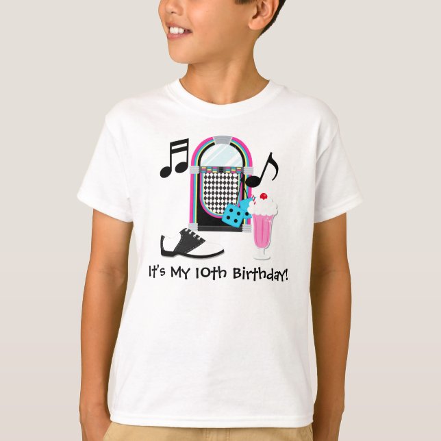 T-shirt personnalisé pour l'anniversaire de les an (Devant)