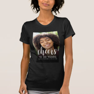 T-shirt personnalisé pour les 30 ans avec photo