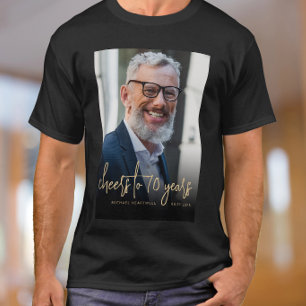T-shirt personnalisé pour les 70 ans d'une personn