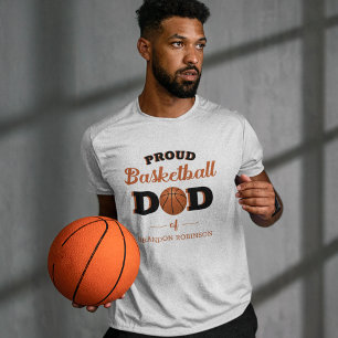 T-Shirt Personnalisé pour Papa Fier de Basket