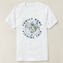 T-shirt personnalisé pour sortie de pêche en famil