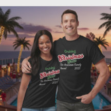 T-shirt personnalisé pour une croisière de Noël Bl