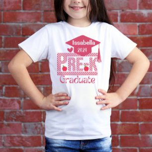 T-shirt Personnalisé Pré K Grad Chekered et Casquette pour