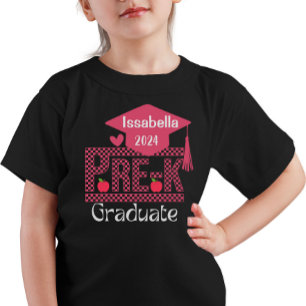 T-shirt Personnalisé Pré K Grad Chekered et Casquette pour