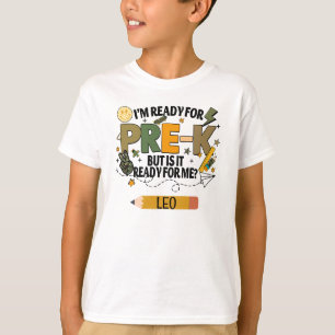 T-Shirt Personnalisé Prêt pour le Pré-Maternelle