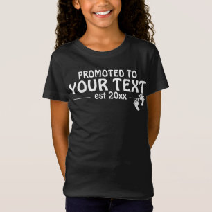 T-Shirt Personnalisé Promoté à grande soeur personniz