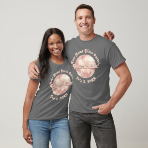 T-Shirt PERSONNALISÉ Rose Gold Retro Disco Ball