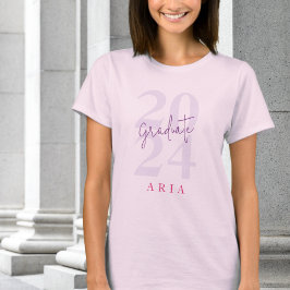 T-shirt Personnalisé Simple Moderne Script 2025 Graduation