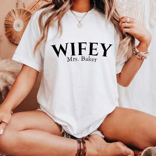 T-Shirt personnalisé simple noir et blanc pour fem